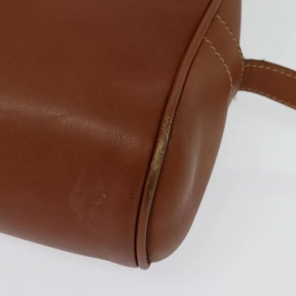 GUCCI Shoulder Bag Leather Brown Gold Auth gh539 - Picture 13 of 16